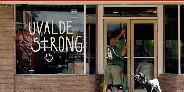 UVALDE STRONG WINDOW SIGN