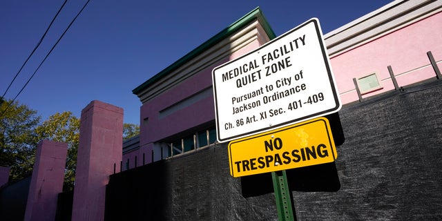 A sign indicating a "Medical Facility Quiet Zone" is displayed outside the Jackson Women's Health Organization clinic in Jackson, Miss., the state's only state licensed abortion facility, Wednesday, Nov. 18, 2020. According to a report from the Guttmacher Institute released on Tuesday, June 15, 2022, fewer women were getting pregnant and a larger share of them chose abortion. About one in five pregnancies ended in abortion in 2020. There were 3.6 million births, a decline between 2017 and 2020. 