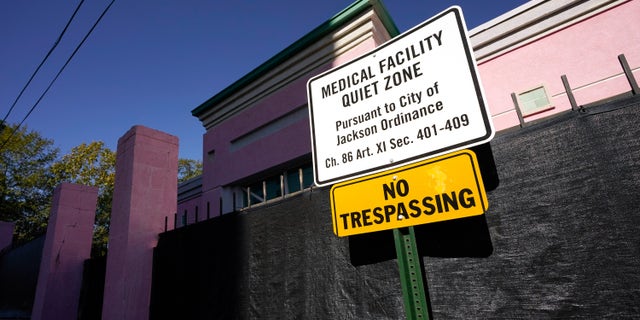 A sign indicating a "Medical Facility Quiet Zone" is displayed outside the Jackson Women's Health Organization clinic in Jackson, Miss., the state's only state licensed abortion facility, Wednesday, Nov. 18, 2020. According to a report from the Guttmacher Institute released on Tuesday, June 15, 2022, fewer women were getting pregnant and a larger share of them chose abortion. About one in five pregnancies ended in abortion in 2020. There were 3.6 million births, a decline between 2017 and 2020.