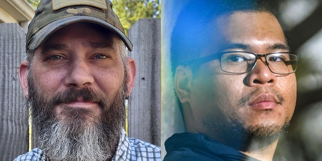 Alex Drueke and Andy Huynh, two U.S. military veterans from Alabama, went missing in Ukraine last week were shown on a Russian news broadcast on June 17, 2022. (Lois "Bunny" Drueke/Diane Williams via WHD) (Jeronimo Nisa/The Decatur Daily via WHD)