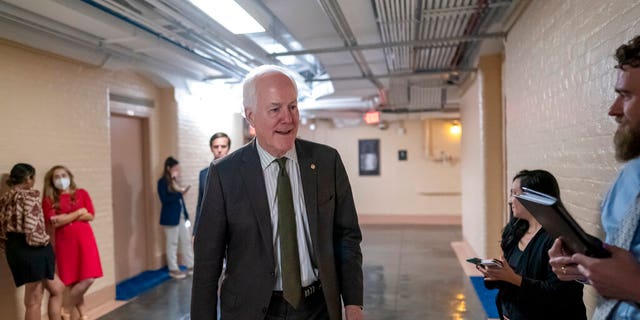 Sen. John Cornyn, R-Texas, is the lead Senate negotiator on the bipartisan Senate gun bill with Sen. Chris Murphy, D-Conn. Senate Minority Leader Mitch McConnell, R-Ky., voted for their deal on a procedural vote this week. 