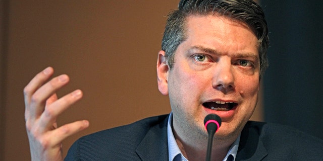 Nick Begich, a Republican seeking the sole U.S. House seat in Alaska, speaks during a forum for candidates, Thursday, May 12, 2022, in Anchorage, Alaska. 