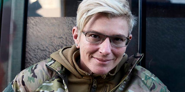 This undated image provided by the Invictus Games Team Ukraine shows Yuliia Paievska, known as Taira, a celebrated Ukrainian medic who used a body camera to record her work in Mariupol while the port city was under Russian siege. (Invictus Games Team Ukraine via AP)