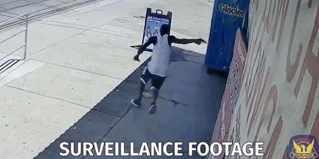 A man upset over the price of cigarettes was captured on video shooting into a convenance store, Phoenix police said.