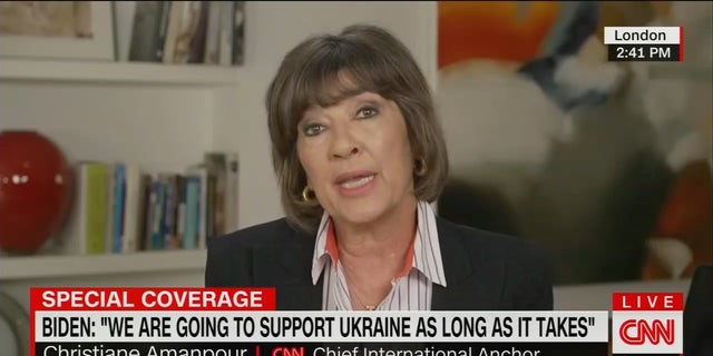 CNN International anchor Christiane Amanpour lamented the fall of Roe v. Wade during her coverage on President Biden's press conference at the NATO Summit.