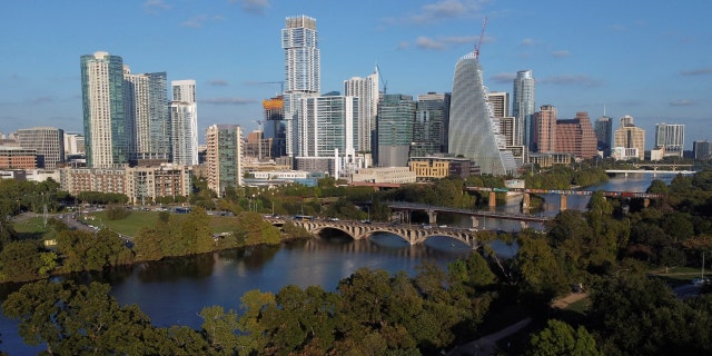 aerial view of Austin, Texas