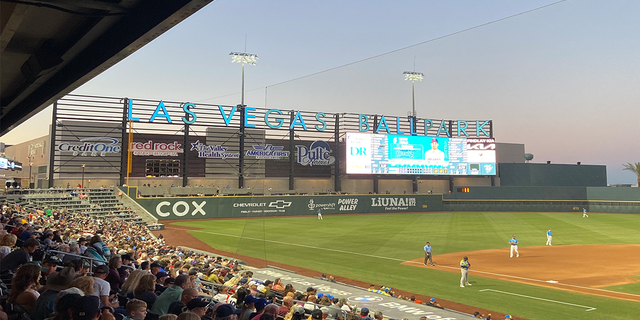 The Las Vegas Aviators Ballpark uses an automated ball and strike system.  (Ashley Soriano / Fox News)