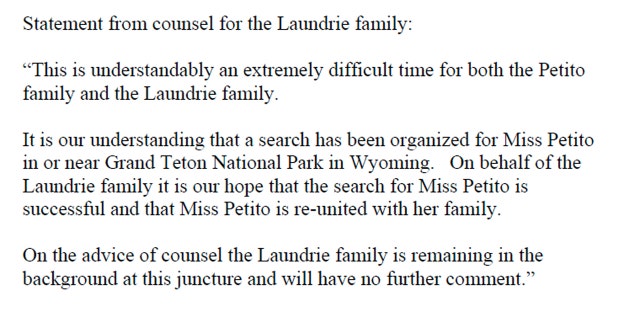 A statement made by the Laundrie family attorney in September came up in court Wednesday as a judge mulls whether a civil lawsuit against them should go to trial.