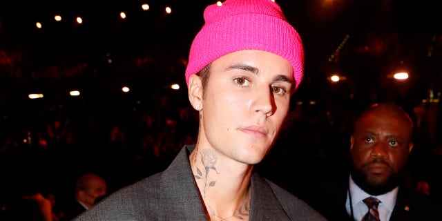 Justin Bieber attends the 64th Annual GRAMMY Awards at MGM Grand Garden Arena on April 03, 2022 in Las Vegas, Nevada.