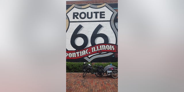 Riding along Route 66 was a favorite part of his trip so far, Barnes said. 