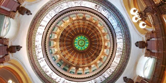 Barnes said the Illinois State Capitol Dome is one of his favorites from the trip. "It takes your breath away," he told Fox News Digital about this nicer aspect of his time spent in Springfield.