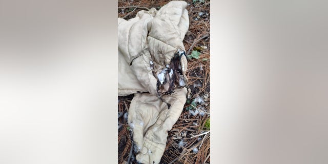 Barnes said his campsite was "disgusting" after the fire — but he grabbed a few more hours of sleep and decided to deal with the issue in the morning.