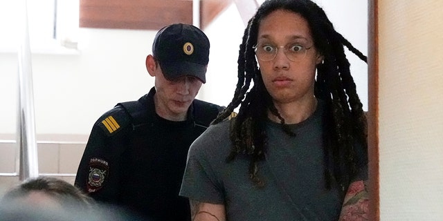 WNBA star and two-time Olympic gold medalist Brittney Griner will be brought to court for a hearing on Monday, June 27, 2022 in Khimki, a suburb of Moscow, Russia.
