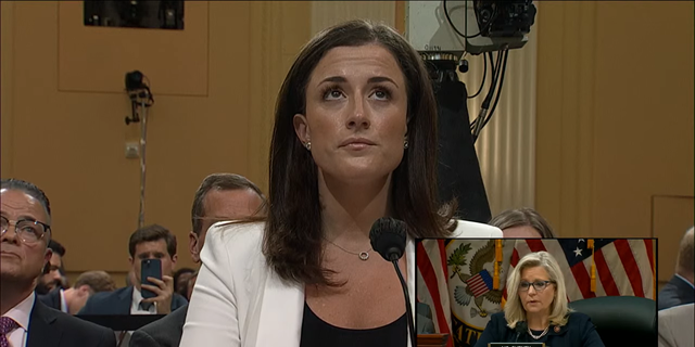 Cassidy Hutchinson, former aide to White House chief of staff Mark Meadows, testifies before the House Jan. 6 Committee on June 28, 2022.