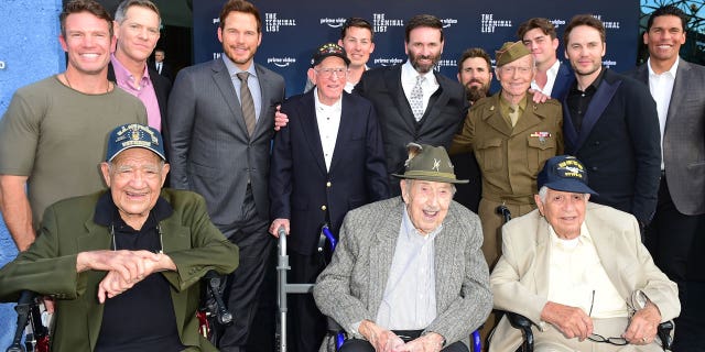 The group of WWII veterans attended the premiere of "The Terminal List."