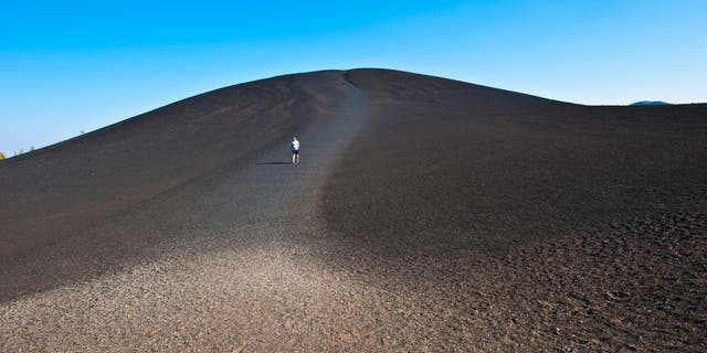 North America, USA, Idaho, Arco, Craters of the Moon National Monument, Inferno Cone.