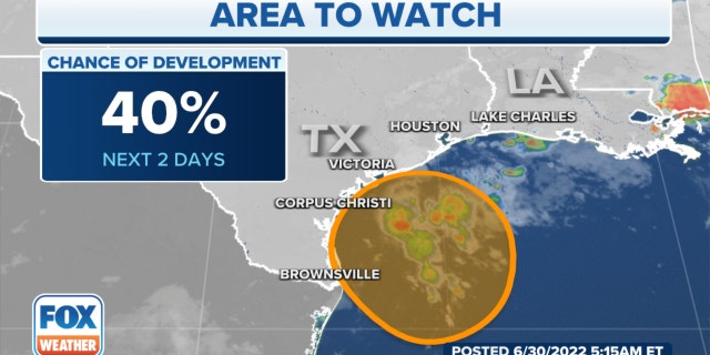 An area to watch on the Texas coast
