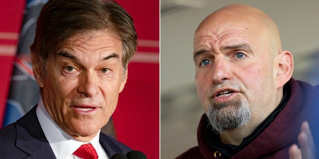 Lt. Gov. John Fetterman, D-Pa., right, is set to face off against Dr. Mehmet Oz in a televised debate on Oct. 25.