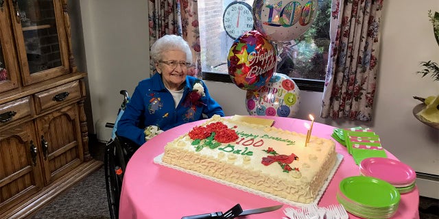 Wisconsin woman rides in a fire truck for 100th birthday: ‘Queen for the day’ 4 Breunig is shown celebrating her 100th birthday with a cake and party at the care home where she lives.
