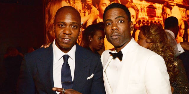 Dave Chappelle, left, and Chris Rock began their joint tour Thursday night.
