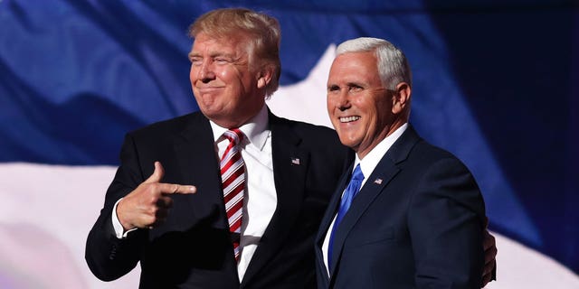Donald Trump with Mike Pence