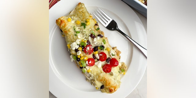 Easy Green Chicken Enchiladas by Cara Lanz, Midwestern HomeLife