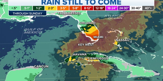 Rain still to come for Florida