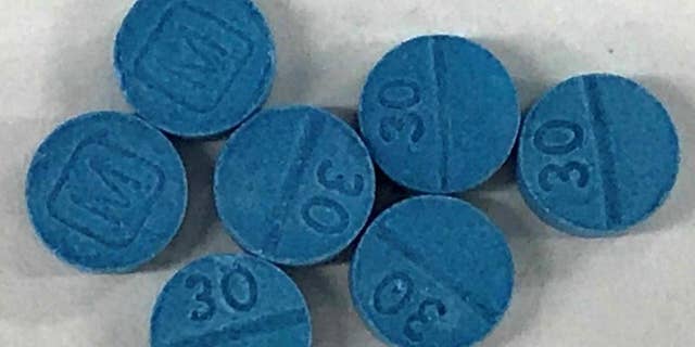 These illegal pills containing fentanyl were seized by the Montana Highway Patrol.