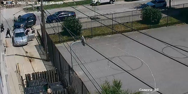 Footage from the Civilian Office of Police Accountability allegedly shows Jerome Halsey opening fire at officers on June 5 in the city's West Englewood neighborhood.