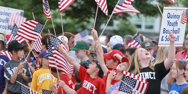 Quincy, Mass., has celebrated Flag Day each year since 1952. Among the highlights: a parade featuring children from the city's youth sports programs.