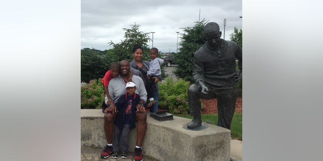 Former NFL star Keith Sims and his family made a pre-COVID motor home stop at Jack Trice Stadium located on the grounds of his alma mater, Iowa State University, in Ames, Iowa.