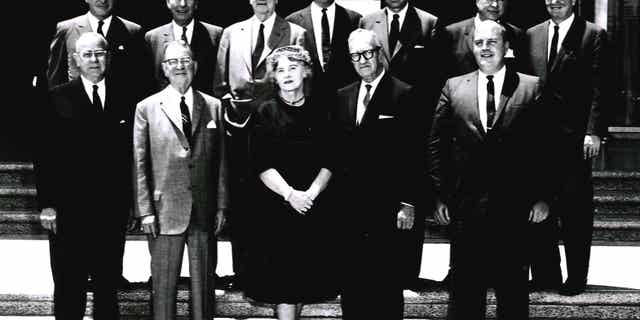 Margaret Rudkin (center, front) sold Pepperidge Farm to Campbell Soup Company in 1961, becoming the first female on its board of directors.
