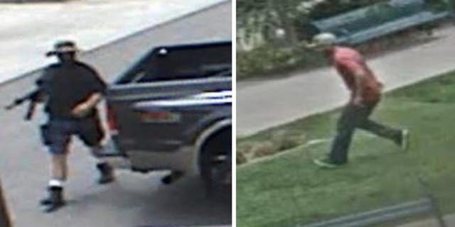 A photo of suspected active shooter Ronald Troyke and good Samaritan Johnny Hurley.