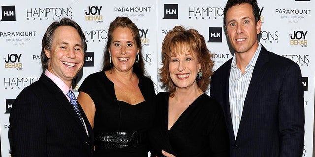 Jason Binn, Lorraine Bracco, Joy Behar and Chris Cuomo attend the Hamptons magazine celebration of cover star Joy Behar at Paramount Hotel on September 30, 2010 in New York City. 