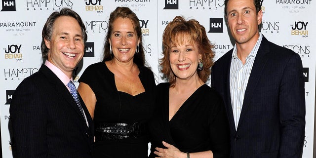 Jason Binn, Lorraine Bracco, Joy Behar and Chris Cuomo attend the Hamptons magazine celebration of cover star Joy Behar at Paramount Hotel on September 30, 2010 in New York City.