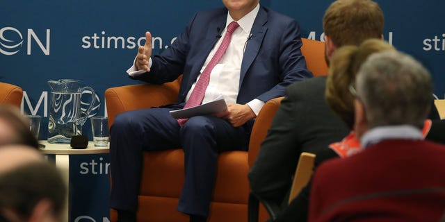 Russian Ambassador to the United States Anatoly Antonov speaks about U.S.-Russian relations at the Henry L. Stimson Center on March 4, 2019, in Washington.