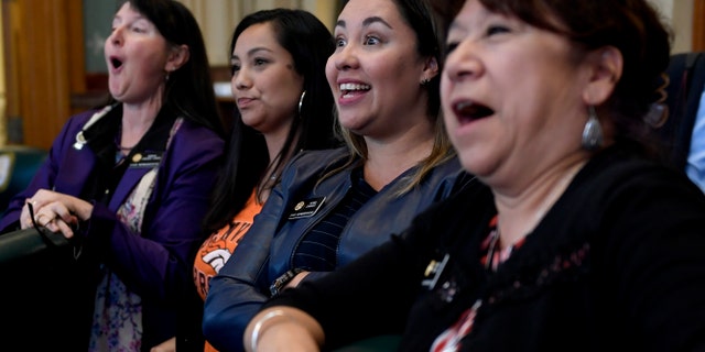 Colorado state Rep. Yadira Caraveo, second from right, is running for Colorado's Eighth Congressional District.