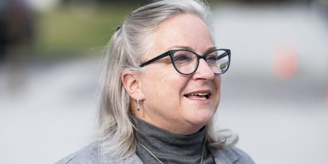 Rep. Susan Wild, D-Pa., stands outside of the Capitol on Thursday, Nov. 4, 2021.