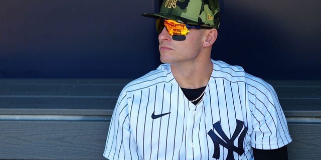 Josh Donaldson of the New York Yankees before the Chicago White Sox game at Yankee Stadium on Sunday, May 22, 2022 in New York. 
