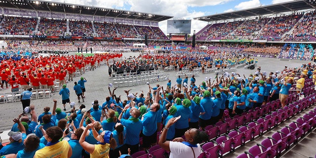 Exploria Stadium in Orlando, Florida, is filled with cheering athletes, coaches, family and fans during the opening ceremonies of the 2022 Special Olympics USA Games on Sunday, June 5, 2022. 