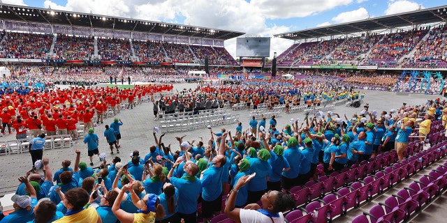 Exploria Stadium in Orlando, Florida, is filled with cheering athletes, coaches, family and fans during the opening ceremonies of the 2022 Special Olympics USA Games on Sunday, June 5, 2022. 