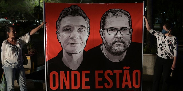 Employees of the National Indigenous Foundation will protest in Brasília on June 9, 2022, to the missing British journalist Dom Phillips and Brazilian indigenous affairs expert Bruno Pereira. 