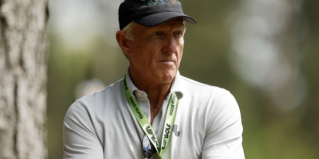 LIV Golf Chief Greg Norman during the LIV Golf Invitational Series at the Centurion Club, Hertfordshire on Friday June 10, 2022.