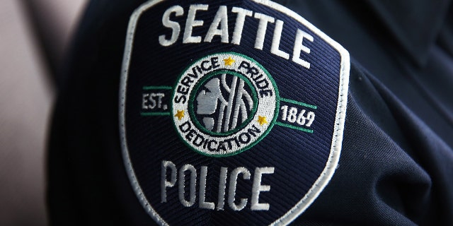 Seattle police department, SPD, emblem. 