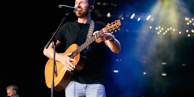Brett Eldredge performs during the ACM Party in 2021. He released his first album in 2013.