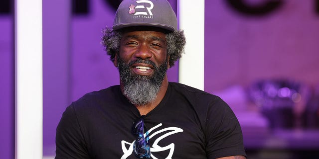 Former NFL player Ed Reed attends Super Bowl LVI between the Los Angeles Rams and the Cincinnati Bengals at SoFi Stadium on February 13, 2022, in Inglewood, California. 