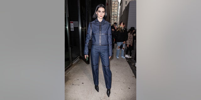 Meadow Walker shared her abortion experience on Instagram last week. The model is pictured here arriving at the No Waste dinner during New York Fashion Week at Spring Studios on February 16, 2022, in New York City.