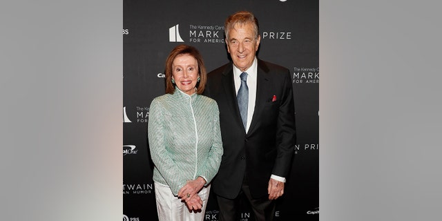 Nancy Pelosi and Paul Pelosi attend the 23rd Annual Mark Twain Prize For American Humor at The Kennedy Center on April 24, 2022, in Washington.