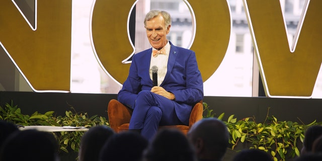 Bill Nye speaks onstage at the Global Citizen NOW Summit at Spring Studios on May 23, 2022 in New York City.