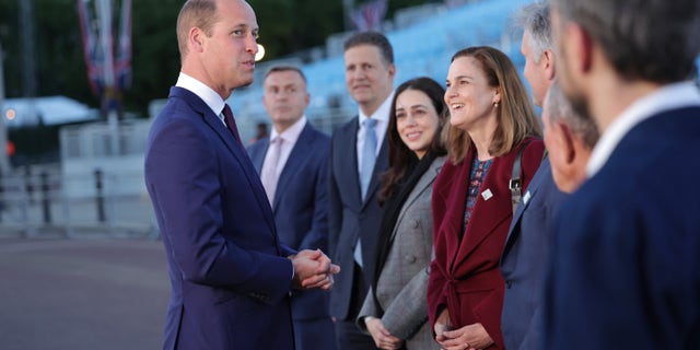 Prince William attends The Lighting Of The Principal Beacon at Buckingham Palace on June 02, 2022, in London, England.